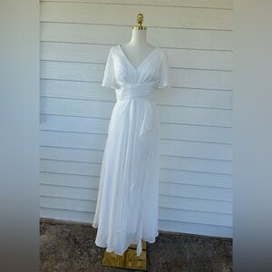 Elegant White Evening Gown